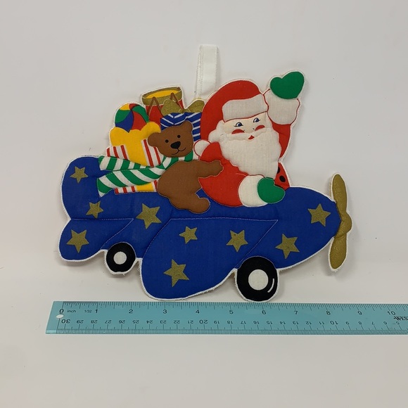 5 piece Christmas decor/ornaments Star Wings Santa Pic Frame Hallmark cross - Picture 4 of 17